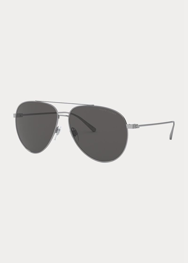 Okulary Słoneczne Ralph Lauren Męska Czarne City Pilot 026714-XBT